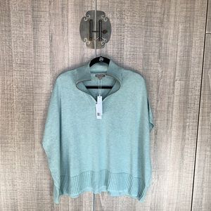 Lilla P Half-Zip‎ Poncho - Willow